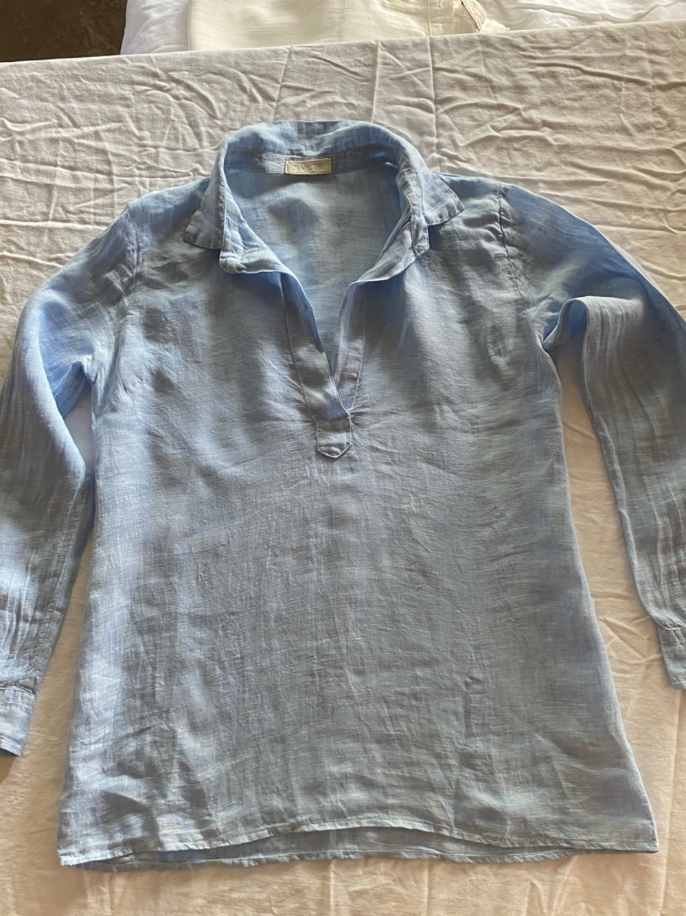 CP Shades Light Blue Linen Tunic